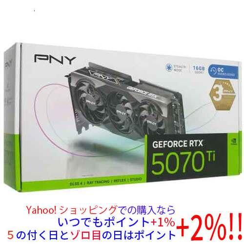 中古】PNY GeForce RTX 5070 Ti 16GB Overclocked Triple Fan 