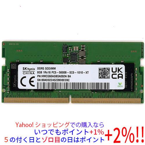 SK hynix 【中古】SK hynix ノート用 HMCG66AGBSA092N BA SODIMM DDR5