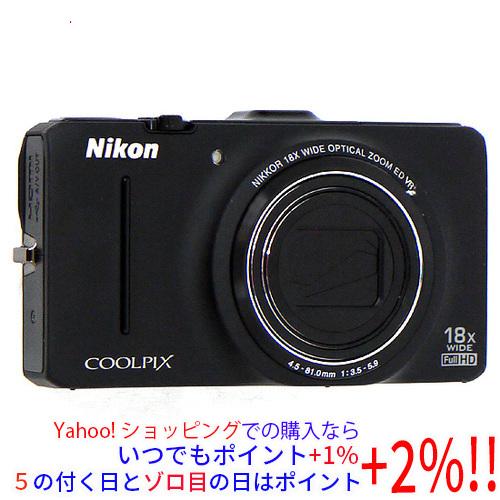 NIKON COOLPIX S9300【中古】 中古】Nikon デジカメ COOLPIX S9300 ブラック/1600万画素 訳あり 元箱