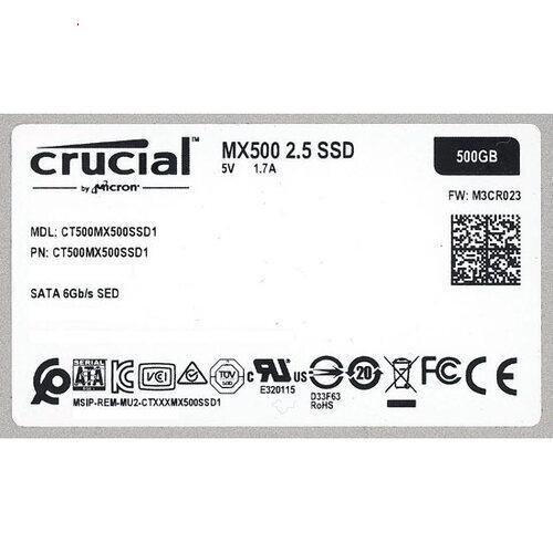Crucial MX500 500GB 2.5インチ SSD 内蔵型SSD中古品 中古】crucial 2.5インチ 内蔵型 SSD MX500 CT500MX500SSD1 500GB 200