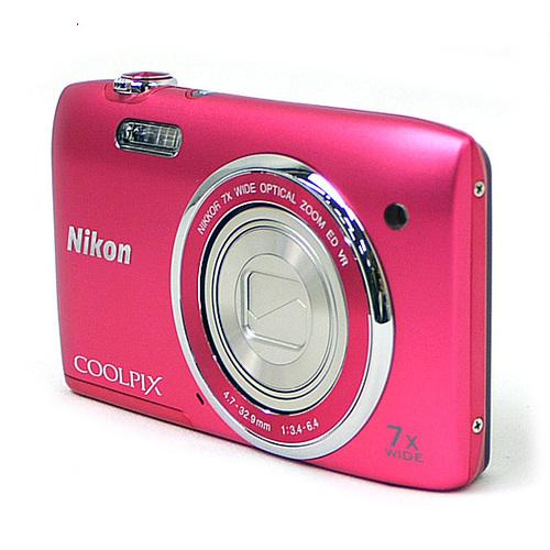 爆買【中古】Nikon デジカメ COOLPIX S3500 ピンク/2005万画素 液晶