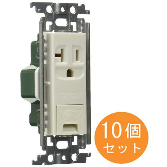 Panasonic - Panasonic　15A・20A兼用埋込アースターミナル付接地コンセント 10個セット　WTF19313WK denzaiou_panasonic-wtf19313wk-010