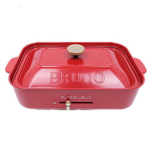 【激レア！希少】警察 限定 BRUNO コンパクトホットプレート レッド 非売品 BRUNO（ブルーノ） 爆買【新品(開封のみ・箱きず・やぶれ)】 IDEA