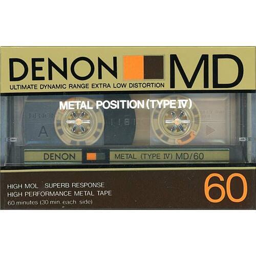 【５のつく日！ ゾロ目の日！ 日曜日はポイント+3％！】 DENON カセットテープ メタルポジション MD 60 60分