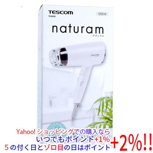 テスコム（TESCOM） マイナスイオンヘアードライヤー naturam TD200B-W 