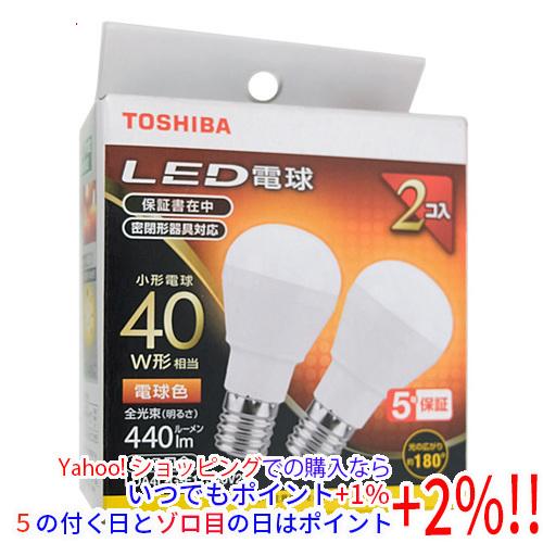 TOSHIBA（東芝） TOSHIBA LED電球 E17口金 電球色 2個入り LDA4L-G