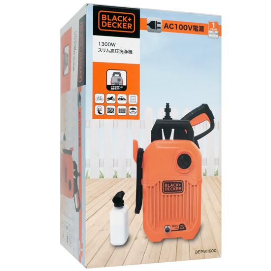 ブラック＆デッカー BLACK＆DECKER スリム高圧洗浄機 BEPW1600