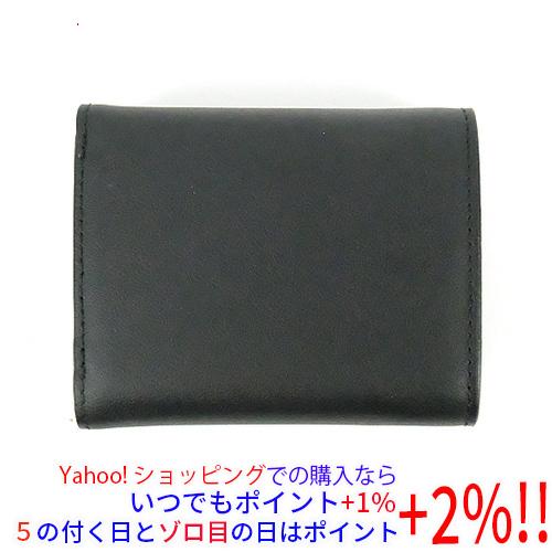 【11/30まで！】 無印良品 植物由来素材を使った 三つ折り財布 黒