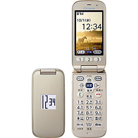中古 Docomo らくらくホン ベーシック4 F 01g ゴールド 未使用 Khabarbani Com