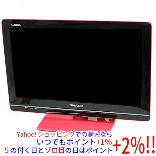 AQUOS 【中古】SHARP 19V型 LED液晶テレビ LC-19K5-P ピンク リモコン