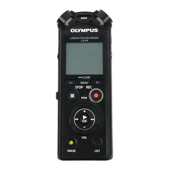 中古】OLYMPUS リニアPCMレコーダー LS-P4 ブラック [管理:1150029373  