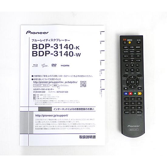 【未使用品】Pioneer ブルーレイプレーヤー BDP-3140-K 中古】Pioneer パイオニア ブルーレイディスクプレーヤー BDP