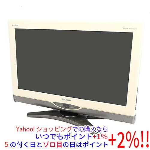 中古】SHARP 26V型 ハイビジョン液晶テレビ LC-26DE7-W ホワイト 本体