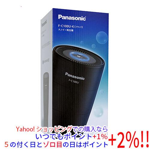 中古】Panasonic 車載用ナノイー発生機 F-C100U-K ブラック 展示品