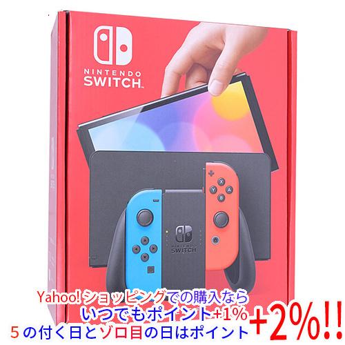 中古】任天堂 Nintendo Switch 有機ELモデル HEG-S-KABAA ネオンブルー 