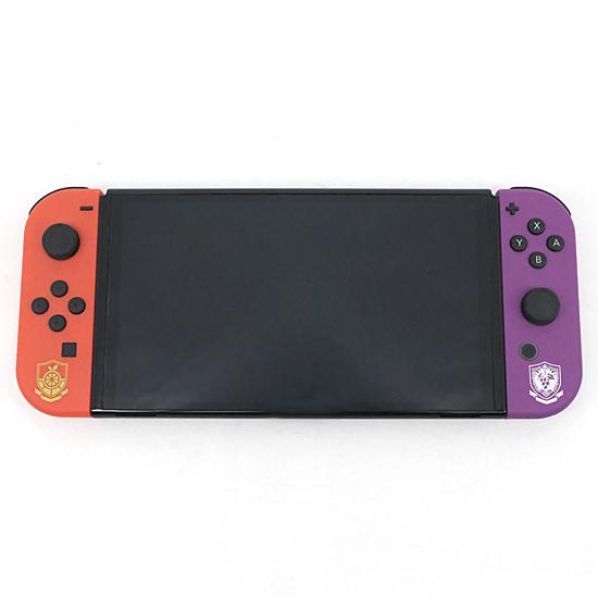 【中古】任天堂 Nintendo Switch 有機ELモデル スカーレット・バイオレットエディション HEG-S-KEAAA 元箱あり [管理:1350010433]｜excellar-plus｜02