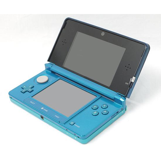中古】任天堂 ニンテンドー3DS アクアブルー CTR-S-BAAA 液晶いたみ  