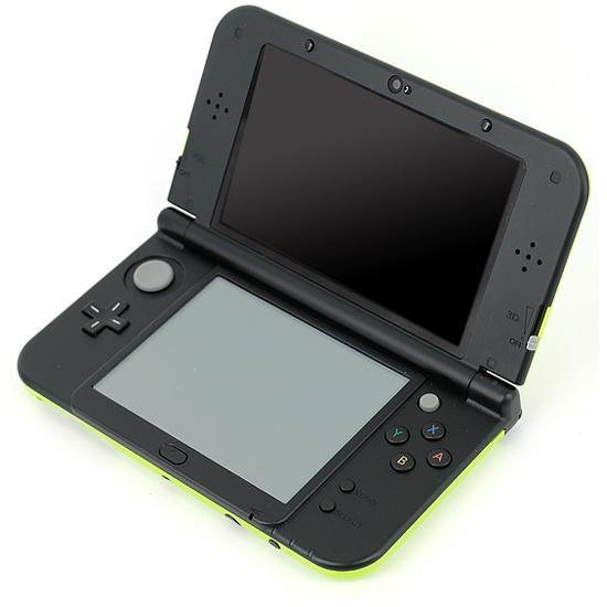 中古】任天堂 Newニンテンドー3DS LL ライム×ブラック 本体のみ 美品  