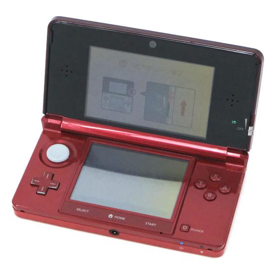 ニンテンドー3DS 【中古】任天堂 メタリックレッド CTR-S-RDBA 液晶 