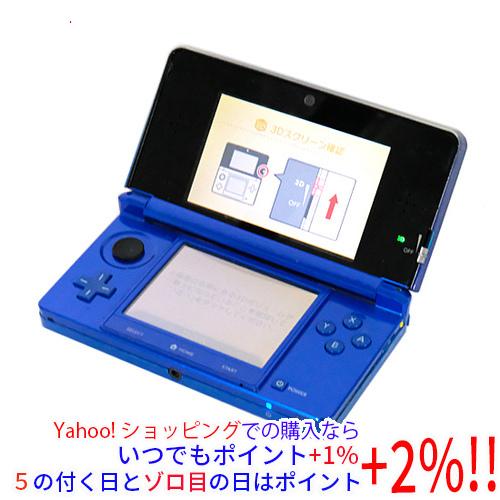 ニンテンドー3DS 【中古】任天堂 コバルトブルー CTR-S-BBAA 本体のみ