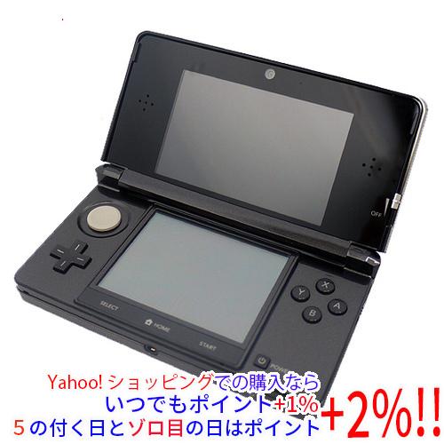 ニンテンドー3DS 【中古】任天堂 コスモブラック CTR-S-KAAA AC