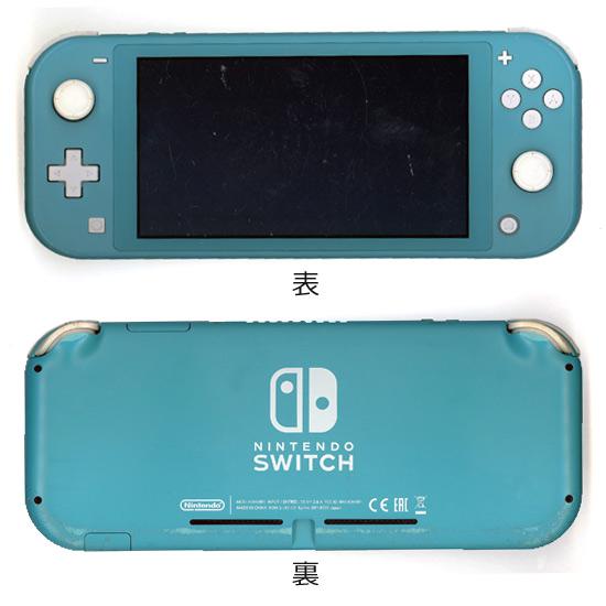 【中古品】Switch lite ターコイズ　箱付き　（32GBSDカード付き） Nintendo switch lite ターコイズ（中古）