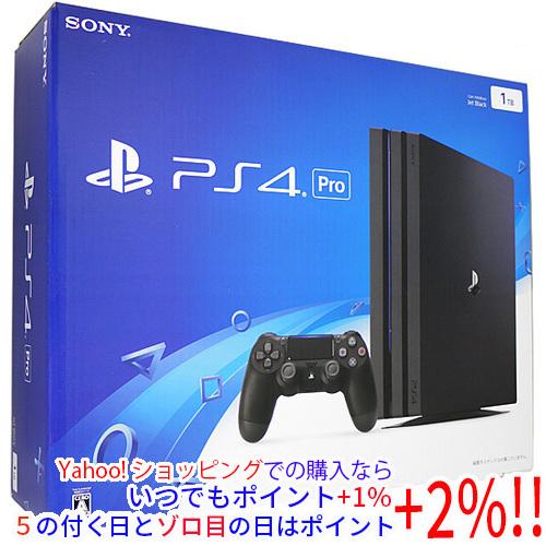 中古】SONY プレイステーション4 Pro 1TB ブラック CUH-7000BB01 電源 