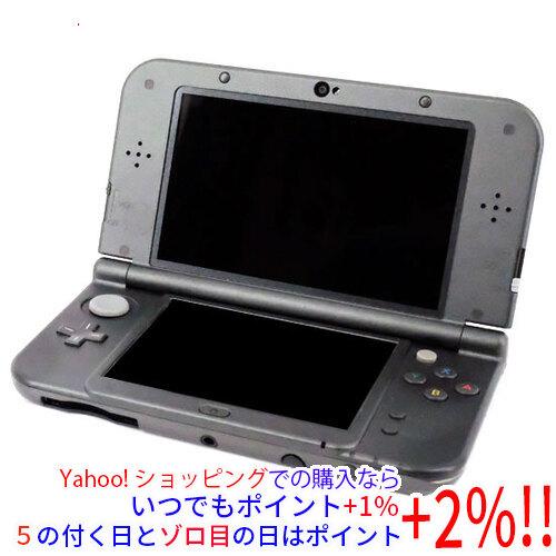 中古】任天堂 Newニンテンドー3DS LL メタリックブラック 本体いたみ 