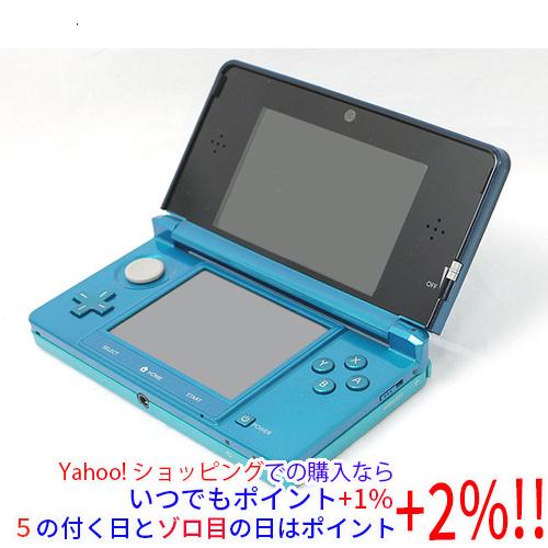 ニンテンドー3DS 【中古】任天堂 アクアブルー CTR-S-BAAA 本体のみ
