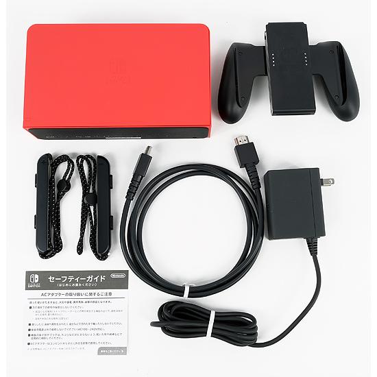 任天堂　Nintendo Switch 有機ELモデル マリオレッド　HEG-S-RAAAA　ドックカバーなし 元箱あり Nintendo Switch 【中古】任天堂 有機ELモデル マリオレッド HEG-S