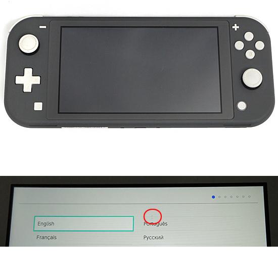 任天堂スイッチライト グレー　画面に難あり 中古】任天堂 Nintendo Switch Lite(ニンテンドースイッチ ライト) HDH