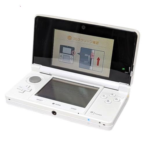ニンテンドー3DS 【中古】任天堂 ピュアホワイト CTR-S-WEBA 本体のみ