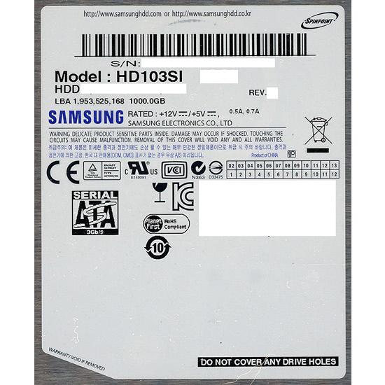 SAMSUNG（サムスン） Samsung製HDD HD103SI 1.0TB SATA300 5400rpm