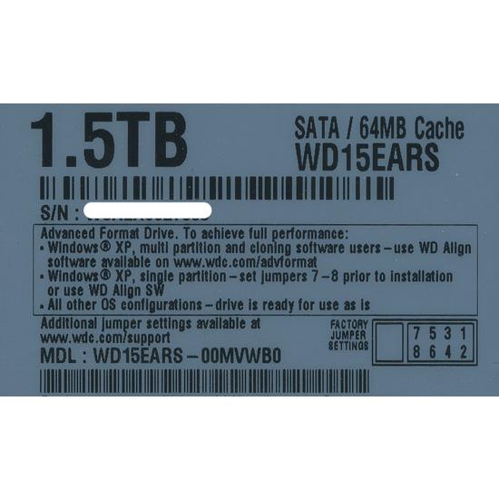 Western Digital製HDD WD15EARS 1.5TB SATA300 [管理:20343721]｜excellar-plus｜02