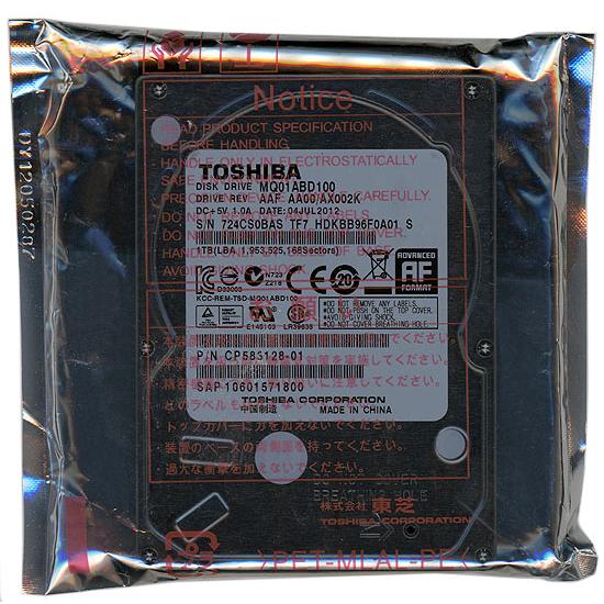TOSHIBA（東芝） ノート用HDD 2.5inch MQ01ABD100 1TB : エクセラー