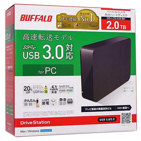 BUFFALO バッファロー 外付HDD DriveStation HD-LC2.0U3-BK 2.0TB [管理ID : 20346461]｜excellar-plus｜02