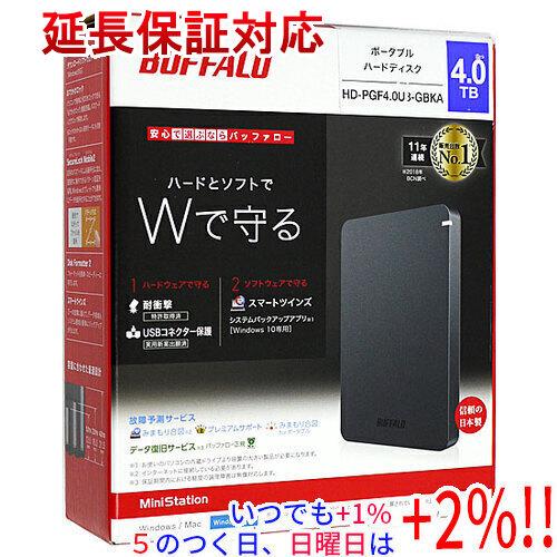 未開封 バッファローポータブルHDD 4TB HD-PGF4. BUFFALO（バッファロー） バッファロー製PortableHD HD-PGF4.0U3-GBKA