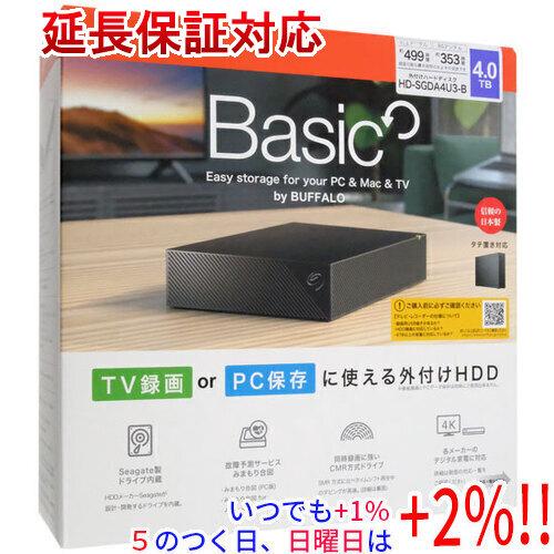 BUFFALO（バッファロー） USB3.2(Gen1)対応 外付けHDD HD-SGDA4U3-B