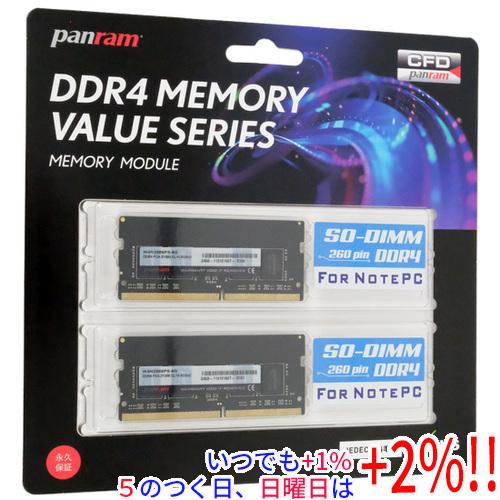 新品未使用メモリーCFD D4N2666PS-8G 16GB(8GBx2) D4N2666PS-8G | CFD Panram DDR4-2666 ノート用メモリ SO-DIMM