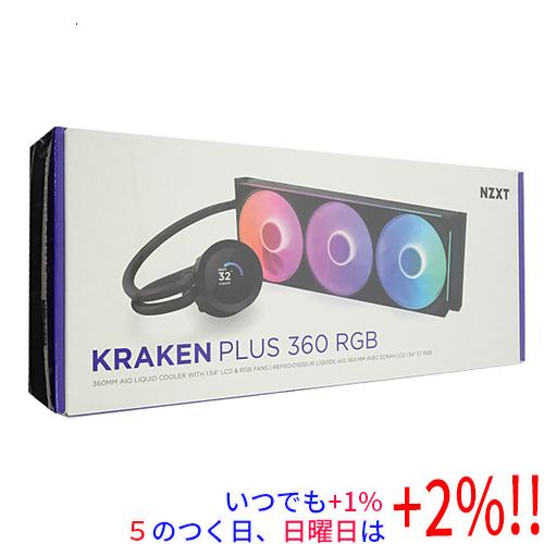 NZXT 簡易水冷CPUクーラー Kraken Plus 360 RGB RL-KR360-B2 ブラック