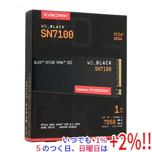 Western Digital製 SSD WD_Black SN7100 NVMe WDS100T4X0E 1TB