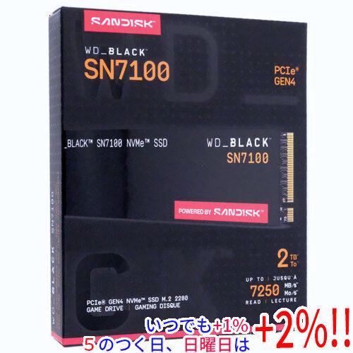 新品未開封　WD_BLACK SN7100 2TB NVMe SSD Western Digital製 SSD WD_Black SN7100 NVMe WDS200T4X0E 2TB