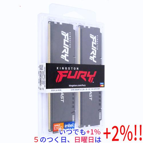 Kingston製　デスクトップ用 KF556C36BBEK2-32　DDR5 PC5-44800 16GB 2枚組 Kingston（キングストン） Kingston製 デスクトップ用 KF556C36BBEK2