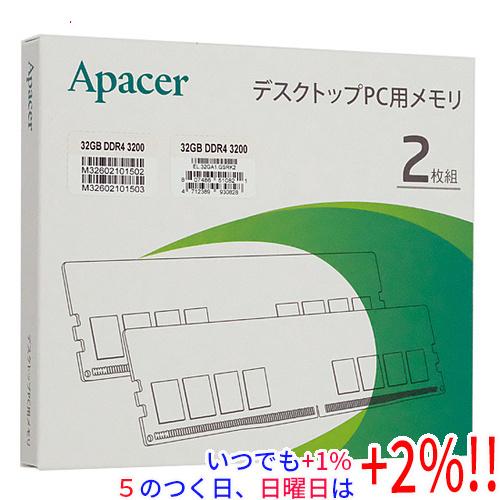 Apacer（アペイサー） デスクトップ用 EL.32GA1.GSRK2 DDR4 PC4-25600