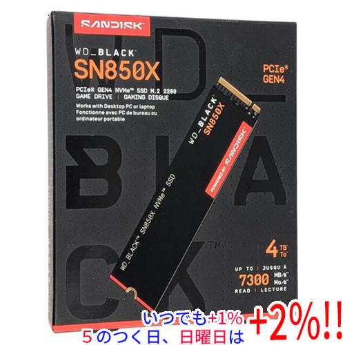 SanDisk（サンディスク） 内蔵SSD 4TB WD_Black SN850X NVMe SSD