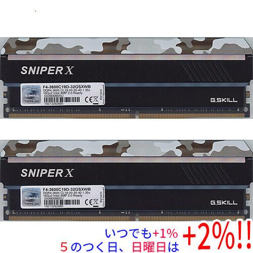 G.SKILL 【中古】G.Skill F4-3600C19D-32GSXWB DDR4 PC4-28800 16GB 2