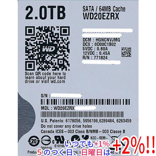 Western Digital（ウエスタンデジタル） 【中古】Western Digital製HDD