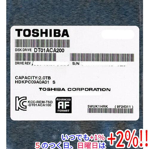 TOSHIBA（東芝） 【中古】TOSHIBA製HDD DT01ACA200 2TB SATA600 7200