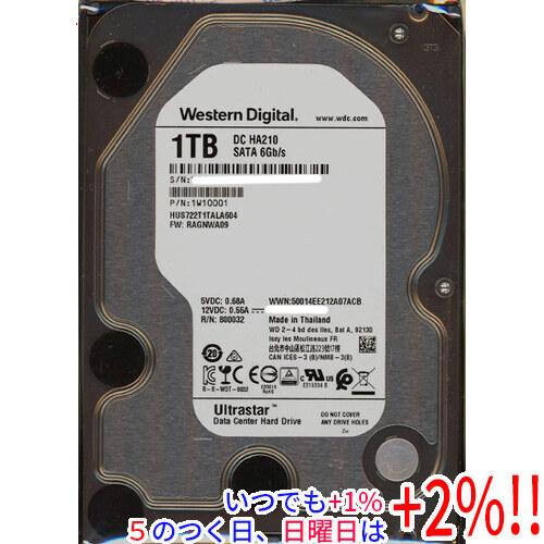 HGST 【中古】Western Digital製HDD HUS722T1TALA604 1TB SATA600 7200