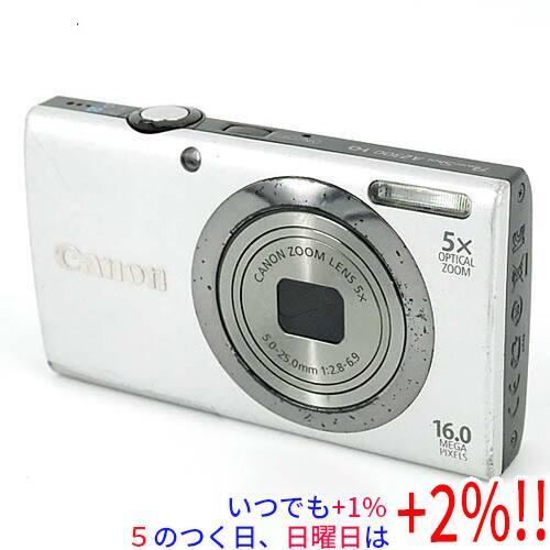 PowerShot 【中古】Canon製 A2300 シルバー 1600万画素 本体いたみ